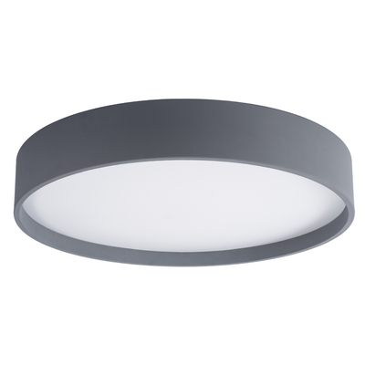 GLOBOSTAR® NARNIA 61260 Μοντέρνο Φωτιστικό Οροφής LED 100W 11500lm 120° AC 220-240V IP20 Ρυθμιζόμενο Λευκό CCT με Χειριστήριο από 2700K έως 6000K Dimmable - Lumileds SMD Chip - Γκρι - Μ60 x Π60 x Υ10cm - 3 Χρόνια Εγγύηση