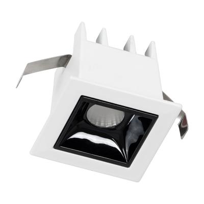 GLOBOSTAR® LUMINAR 60314 Χωνευτό Downlight Σποτ LED 2W 280lm 36° AC 220-240V IP20 Φυσικό Λευκό 4500K - Osram SMD Chip & TÜV SÜD Driver - Λευκό & Μαύρο Ματ - Μ4.3 x Π4.3 x Υ4.5cm / Q3.5 x 3.5cm - 5 Χρόνια Εγγύηση