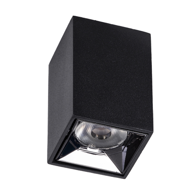 GLOBOSTAR® LUMINAR 60320 Downlight Σποτ LED 3W 420lm 36° AC 220-240V IP20 Φυσικό Λευκό 4500K - Osram SMD Chip & TÜV SÜD Driver - Μαύρο Ματ - Μ4.2 x Π4.2 x Υ6.6cm - 5 Χρόνια Εγγύηση