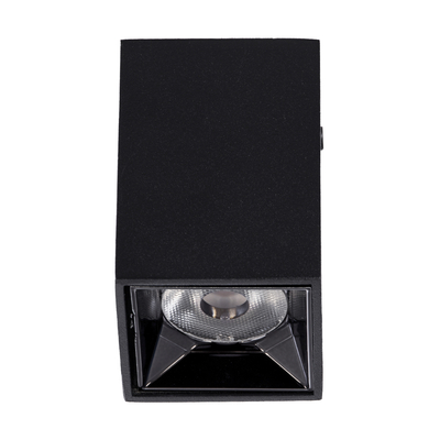GLOBOSTAR® LUMINAR 60321 Downlight Σποτ LED 3W 405lm 36° AC 220-240V IP20 Θερμό Λευκό 2700K - Osram SMD Chip & TÜV SÜD Driver - Μαύρο Ματ - Μ4.2 x Π4.2 x Υ6.6cm - 5 Χρόνια Εγγύηση