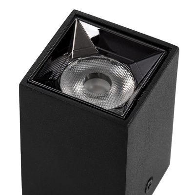 GLOBOSTAR® LUMINAR 60321 Downlight Σποτ LED 3W 405lm 36° AC 220-240V IP20 Θερμό Λευκό 2700K - Osram SMD Chip & TÜV SÜD Driver - Μαύρο Ματ - Μ4.2 x Π4.2 x Υ6.6cm - 5 Χρόνια Εγγύηση