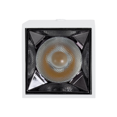 GLOBOSTAR® LUMINAR 60322 Downlight Σποτ LED 3W 420lm 36° AC 220-240V IP20 Φυσικό Λευκό 4500K - Osram SMD Chip & TÜV SÜD Driver - Λευκό Ματ - Μ4.2 x Π4.2 x Υ6.6cm - 5 Χρόνια Εγγύηση