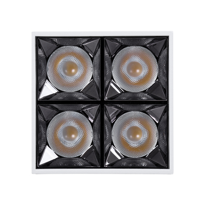 GLOBOSTAR® LUMINAR 60334 Downlight Σποτ LED 14W 1960lm 36° AC 220-240V IP20 Φυσικό Λευκό 4500K - Osram SMD Chip & TÜV SÜD Driver - Λευκό Ματ - Μ8.2 x Π8.2 x Υ6.6cm - 5 Χρόνια Εγγύηση