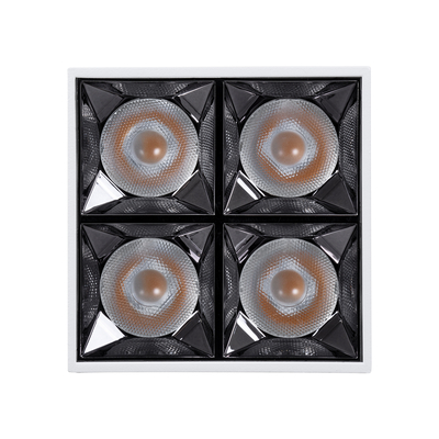 GLOBOSTAR® LUMINAR 60335 Downlight Σποτ LED 14W 1890lm 36° AC 220-240V IP20 Θερμό Λευκό 2700K - Osram SMD Chip & TÜV SÜD Driver - Λευκό Ματ - Μ8.2 x Π8.2 x Υ6.6cm - 5 Χρόνια Εγγύηση