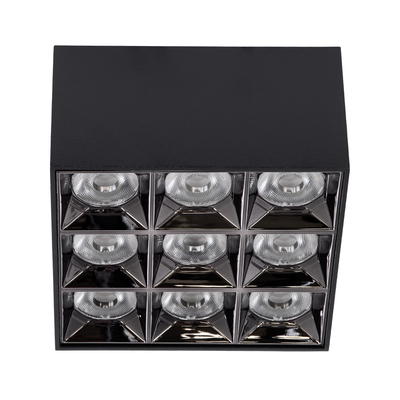 GLOBOSTAR® LUMINAR 60336 Downlight Σποτ LED 30W 4200lm 36° AC 220-240V IP20 Φυσικό Λευκό 4500K - Osram SMD Chip & TÜV SÜD Driver - Μαύρο Ματ - Μ12 x Π12 x Υ6.6cm - 5 Χρόνια Εγγύηση