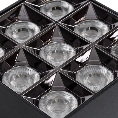 GLOBOSTAR® LUMINAR 60336 Downlight Σποτ LED 30W 4200lm 36° AC 220-240V IP20 Φυσικό Λευκό 4500K - Osram SMD Chip & TÜV SÜD Driver - Μαύρο Ματ - Μ12 x Π12 x Υ6.6cm - 5 Χρόνια Εγγύηση