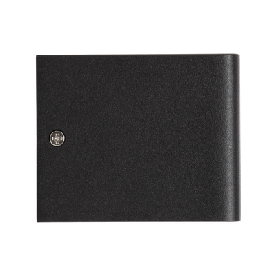 GLOBOSTAR® CIRCOA 60535 Μοντέρνο Φωτιστικό Τοίχου - Απλίκα LED 10W 1056lm 60° AC 220-240V IP44 Θερμό Λευκό 2700K - Bridgelux COB Chip & TÜV SÜD Driver - Μαύρο Ματ - Μ10 x Π8 x Υ10cm - 5 Χρόνια Εγγύηση