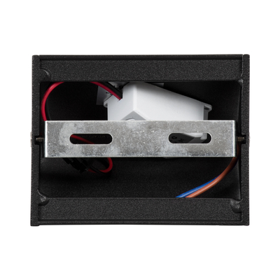 GLOBOSTAR® CIRCOA 60535 Μοντέρνο Φωτιστικό Τοίχου - Απλίκα LED 10W 1056lm 60° AC 220-240V IP44 Θερμό Λευκό 2700K - Bridgelux COB Chip & TÜV SÜD Driver - Μαύρο Ματ - Μ10 x Π8 x Υ10cm - 5 Χρόνια Εγγύηση