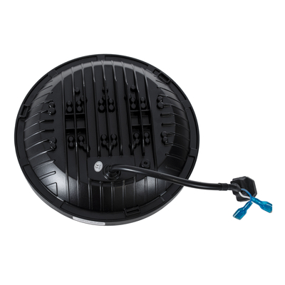 GloboStar® 85415 Σετ 2 x Φανάρια JEEP WRANGLER 6.9' Ιντσών Βασικού Φωτισμού H/L με DRL & Φλας LED CREE CXB COB 70W 7000lm DC 9-60V Αδιάβροχα IP67 Πορτοκαλί & Ψυχρό Λευκό 6000K