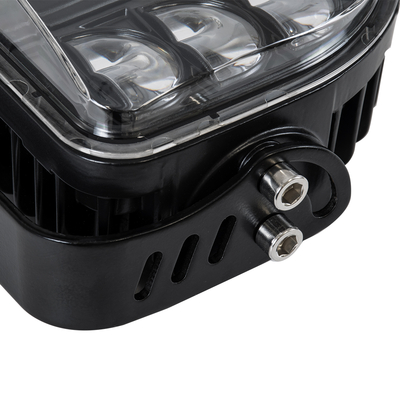 GloboStar® 85423 E9 Mark Forklift Safety Lights - Φώτα Προειδοποίησης & Διαγράμμισης Ασφαλείας για Περονοφόρα - Κλάρκ LED 24W DC 9-80V Αδιάβροχο IP67 Κόκκινο Μ14 x Π14.5 x Υ6cm