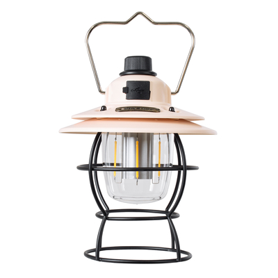 GloboStar® 85696 Αυτόνομο Φανάρι Camping LED 4W USB 2.0 με Επαναφορτιζόμενη Μπαταρία 1 x 18650 2000mAh Li-ion Power Bank IP20 Dimmable Ροζ με Διάφανο Γυαλί CCT Εναλλαγή Φωτισμού μέσω On/Off All In One Ψυχρό 6000K+Φυσικό 4500K+Θερμό 2700K Φ13.5 x Υ17.5cm