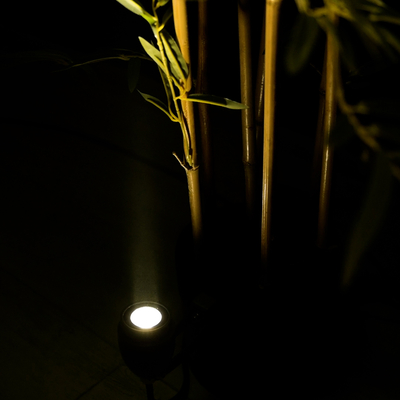 GLOBOSTAR® TREEGAL 90462 Φωτιστικό Σποτ για Φυτά - Δέντρα με Βάση Μπετού & Κορμού LED 3W 345lm 15° DC 24V Αδιάβροχο IP67 Φυσικό Λευκό 4500K Dimmable - Bridgelux SMD Chip - Γκρι Ανθρακί - Μ5 x Π5 x Υ14.7cm - 3 Χρόνια Εγγύηση