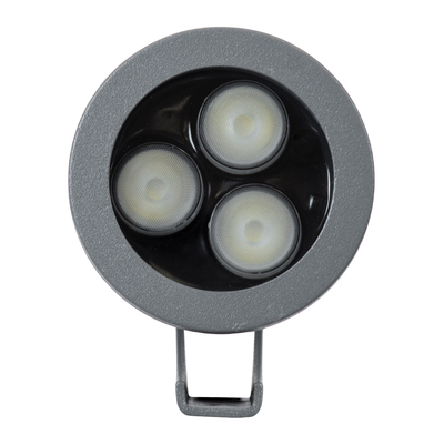 GLOBOSTAR® TREESPO 90467 Φωτιστικό Σποτ για Φυτά - Δέντρα LED 6W 630lm 15° DC 24V Αδιάβροχο IP67 Πολύχρωμο RGBW Dimmable DMX512 - Bridgelux SMD Chip - Γκρι Ανθρακί - Μ6.6 x Π9 x Υ12cm - 3 Χρόνια Εγγύηση