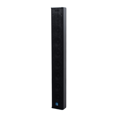 GloboStar® FDB K803 98024 PA Speaker - Παθητικό Ηχείο Column Κολωνάτο Επιτοίχιο & Επιδαπέδιο 8Ω - 200W RMS (800W Peak) - 8 x 3 Inches Mid & HF - IP20 - Μαύρο - Μ10 x Π11 x Υ75cm - Ζεύγος