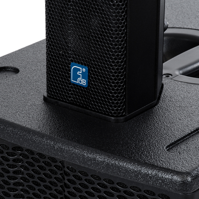 GloboStar® FDB K803 98024 PA Speaker - Παθητικό Ηχείο Column Κολωνάτο Επιτοίχιο & Επιδαπέδιο 8Ω - 200W RMS (800W Peak) - 8 x 3 Inches Mid & HF - IP20 - Μαύρο - Μ10 x Π11 x Υ75cm - Ζεύγος