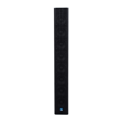 GloboStar® FDB K803 98024 PA Speaker - Παθητικό Ηχείο Column Κολωνάτο Επιτοίχιο & Επιδαπέδιο 8Ω - 200W RMS (800W Peak) - 8 x 3 Inches Mid & HF - IP20 - Μαύρο - Μ10 x Π11 x Υ75cm - Ζεύγος