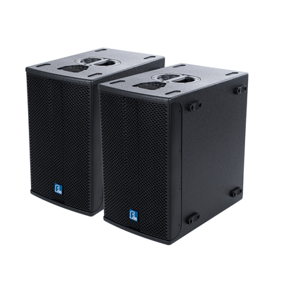 GloboStar® FDB K803+K112BAS 98024-98025-SET PA Column System - Ενεργό Αυτοενισχυόμενο Σετ Ηχείων & Subwoofer Column Κολωνάτο με Ψηφιακό Ενισχυτή FA2.36 AC 220V/50-60Hz - 600W RMS/8Ω + 400W RMS/8Ω (4000W Peak) - IP20 - Μαύρο - Σετ 4 Τεμαχίων
