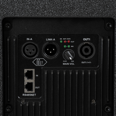 GLOBOSTAR® FDB K118BAS 98028 Επιδαπέδιο Ενεργό Αυτοενισχυόμενο PA Subwoofer Κολωνάτο Σύστημα με Ψηφιακό Ενισχυτή DSP SA2.68 AC 220V/50-60Hz - 600W RMS/4Ω + 600W RMS/4Ω (2400W Peak) - 1 x 18 Inches LF - IP20 - Μαύρο - Μ47.5 x Π71 x Υ70cm - 2 Χρόνια Εγγύηση