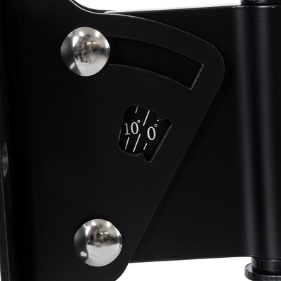 GLOBOSTAR® FDB WB2 98030 Επιτοίχια Ρυθμιζόμενη Βάση για Τοποθέτηση Ηχείων - IP20 - Μαύρο - Μ9.5 x Π11.5 x Υ16cm - Σετ 2 Τεμαχίων