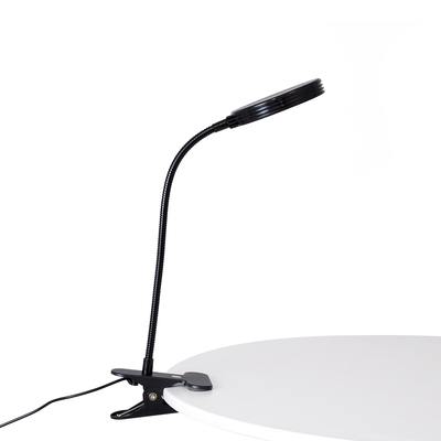 GLOBOSTAR® GROWME 79648 Φωτιστικό Ανάπτυξης Φυτών με Ενσωματωμένο Χειριστήριο LED 5W 150lm 120° DC 5V με USB 2.0 IP20 Πολύχρωμο Πλήρους Φάσματος Κόκκινο 660nm & Μπλε 450nm & UVIR 730nm Dimmable - Sanan SMD Chip - Μαύρο - Μ10 x Π20 x Υ36cm - 2 Χρόνια Εγγύηση