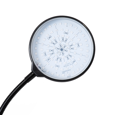 GLOBOSTAR® GROWME 79648 Φωτιστικό Ανάπτυξης Φυτών με Ενσωματωμένο Χειριστήριο LED 5W 150lm 120° DC 5V με USB 2.0 IP20 Πολύχρωμο Πλήρους Φάσματος Κόκκινο 660nm & Μπλε 450nm & UVIR 730nm Dimmable - Sanan SMD Chip - Μαύρο - Μ10 x Π20 x Υ36cm - 2 Χρόνια Εγγύηση
