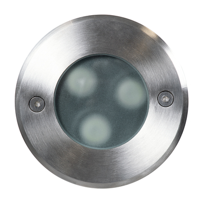 GloboStar® UNDERWATER-GUNE 90406 Υποβρύχιο Χωνευτό Φωτιστικό Σποτ Ειδικό για Σιντριβάνια LED 12W 1020lm 60° DC 24V Αδιάβροχο IP68 Φ10 x Υ7.5cm RGBW DMX512 - Ανοξείδωτο Ατσάλι - 3 Years Warranty