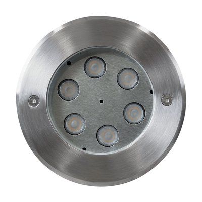 GLOBOSTAR® UNDERWATER-YUNI 90417 Υποβρύχιο Χωνευτό Σποτ για Σιντριβάνια/Πισίνες LED 6W 540lm 30° DC 24V Αδιάβροχο IP68 Θερμό Λευκό 2700K Dimmable - Ανοξείδωτο Ατσάλι 304 - Φ15 x Υ10cm / Q14cm - 3 Χρόνια Εγγύηση