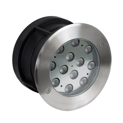 GLOBOSTAR® UNDERWATER-TUNI 90421 Υποβρύχιο Χωνευτό Σποτ για Σιντριβάνια/Πισίνες LED 12W 1200lm 30° DC 24V Αδιάβροχο IP68 Ψυχρό Λευκό 6000K Dimmable - Ανοξείδωτο Ατσάλι 304 - Φ18 x Υ11cm - Q17.5 - 3 Χρόνια Εγγύηση