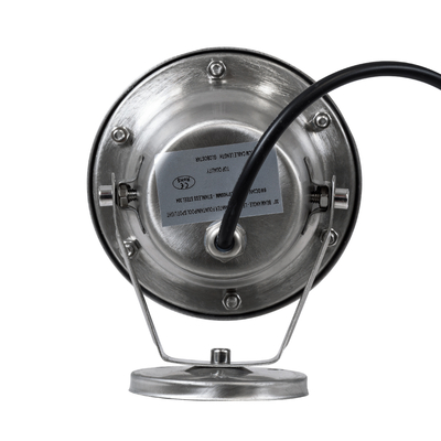 GLOBOSTAR® UNDERWATER-DEDY 90427 Υποβρύχιο Επιφανειακό Σποτ για Σιντριβάνια/Πισίνες LED 6W 600lm 30° DC 24V Αδιάβροχο IP68 Ψυχρό Λευκό 6000K Dimmable - Ανοξείδωτο Ατσάλι 304 - Μ12 x Π7.5 x Υ14.5cm - 3 Χρόνια Εγγύηση