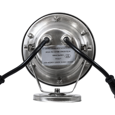 GLOBOSTAR® UNDERWATER-DEDY 90428 Υποβρύχιο Επιφανειακό Σποτ για Σιντριβάνια/Πισίνες LED 6W 510lm 30° DC 24V Αδιάβροχο IP68 RGBW DMX512 Dimmable - Ανοξείδωτο Ατσάλι 304 - Μ12 x Π7.5 x Υ14.5cm - 3 Χρόνια Εγγύηση