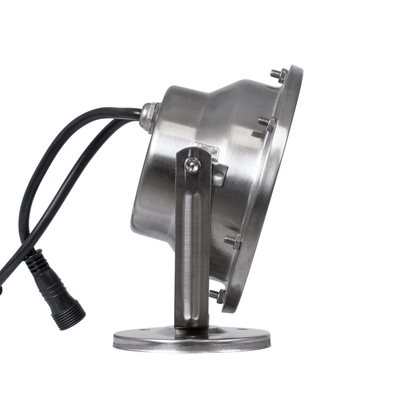 GLOBOSTAR® UNDERWATER-DENIS 90431 Υποβρύχιος Προβολέας Σποτ για Σιντριβάνια/Πισίνες LED 12W 1020lm 30° DC 24V Αδιάβροχο IP68 RGBW DMX512 Dimmable - Ανοξείδωτο Ατσάλι 304 - Μ14.5 x Π7 x Υ17cm - 3 Χρόνια Εγγύηση