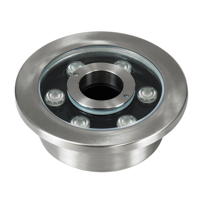 GloboStar® UNDERWATER-DENIS 90437 Υποβρύχιο Χωνευτό Φωτιστικό Σποτ Ειδικό για Σιντριβάνια - Πισίνες - Τζακούζι LED 9W 765lm 30° DC 24V Αδιάβροχο IP68 Φ16.7 x Υ7.5cm RGBW DMX512 - Ανοξείδωτο Ατσάλι SS304 - 3 Years Warranty