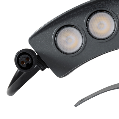 GLOBOSTAR® TREEPLANTE 90457 Κυρτή Μπάρα Φωτισμού Wall Washer για Φυτά - Δέντρα LED 6W 690lm 15° DC 24V Αδιάβροχο IP67 Φυσικό Λευκό 4500K Dimmable - Bridgelux SMD Chip - Γκρι Ανθρακί - Μ17.5 x Π4.5 x Υ8cm - 3 Χρόνια Εγγύηση