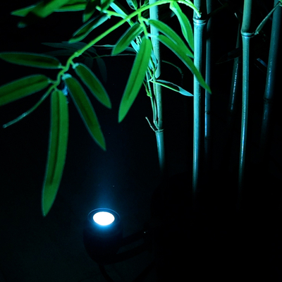 GloboStar® TREELIGHT-TREEGAL 90463 Σποτ Φωτισμού Ειδικό για Φυτά - Δέντρα με Βάση Μπετού & Κορμού LED 3W 315lm 15° DC 24V Αδιάβροχο IP65 Φ5 x Υ14.7cm Μπλε - Γκρι Ανθρακί - 3 Years Warranty