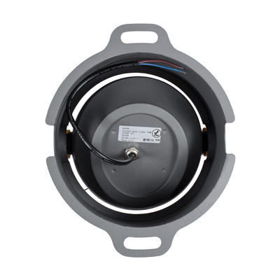 GLOBOSTAR® FLOODSIMA 90495 Κινούμενος Προβολέας Σποτ Wall Washer με Αντιθαμβωτική Γρίλια LED 36W 3240lm 30° DC 24V Αδιάβροχο IP67 Θερμό Λευκό 2700K Dimmable - Bridgelux SMD Chip - Γκρι Ανθρακί - Μ21 x Π26 x Υ27cm - 3 Χρόνια Εγγύηση