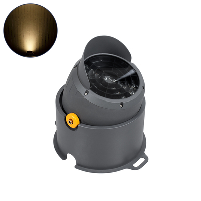 GLOBOSTAR® FLOODSIMA 90497 Κινούμενος Προβολέας Σποτ Wall Washer με Αντιθαμβωτική Γρίλια LED 60W 5400lm 30° DC 24V Αδιάβροχο IP67 Θερμό Λευκό 2700K Dimmable - Bridgelux SMD Chip - Γκρι Ανθρακί - Μ29 x Π24 x Υ28.5cm - 3 Χρόνια Εγγύηση