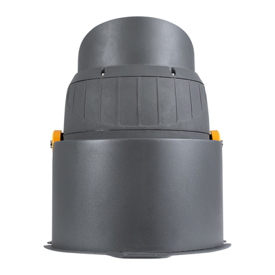 GLOBOSTAR® FLOODSIMA 90497 Κινούμενος Προβολέας Σποτ Wall Washer με Αντιθαμβωτική Γρίλια LED 60W 5400lm 30° DC 24V Αδιάβροχο IP67 Θερμό Λευκό 2700K Dimmable - Bridgelux SMD Chip - Γκρι Ανθρακί - Μ29 x Π24 x Υ28.5cm - 3 Χρόνια Εγγύηση