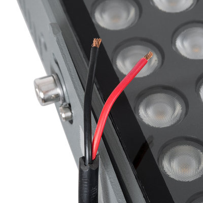 GLOBOSTAR® FLOODZANA 90558 Προβολέας Σποτ Wall Washer LED 100W 9000lm 30° DC 24V Αδιάβροχο IP65 Θερμό Λευκό 2700K Dimmable - Bridgelux SMD Chip - Γκρι Ανθρακί - Μ45.5 x Π28 x Υ10cm - 3 Χρόνια Εγγύηση