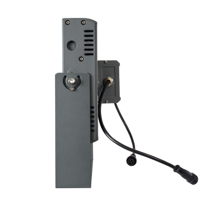 GLOBOSTAR® FLOODZANA 90559 Προβολέας Σποτ Wall Washer LED 100W 8000lm 30° DC 24V Αδιάβροχο IP65 Πολύχρωμο RGBW Dimmable DMX512 - Bridgelux SMD Chip - Γκρι Ανθρακί - Μ45.5 x Π28 x Υ10cm - 3 Χρόνια Εγγύηση