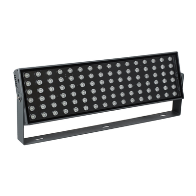 GLOBOSTAR® FLOODZANA 90561 Προβολέας Σποτ Wall Washer LED 200W 16000lm 30° DC 24V Αδιάβροχο IP65 Πολύχρωμο RGBW Dimmable DMX512 - Bridgelux SMD Chip - Γκρι Ανθρακί - Μ70 x Π29 x Υ10cm - 3 Χρόνια Εγγύηση
