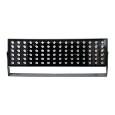 GLOBOSTAR® FLOODZANA 90561 Προβολέας Σποτ Wall Washer LED 200W 16000lm 30° DC 24V Αδιάβροχο IP65 Πολύχρωμο RGBW Dimmable DMX512 - Bridgelux SMD Chip - Γκρι Ανθρακί - Μ70 x Π29 x Υ10cm - 3 Χρόνια Εγγύηση