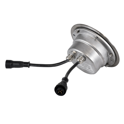 GloboStar® UNDERWATER-JULIA 90567 Υποβρύχιο Χωνευτό Φωτιστικό Σποτ Ειδικό για Σιντριβάνια LED 6W 510lm 15° DC 24V Αδιάβροχο IP68 Φ15 x Υ10.2cm RGBW DMX512 - Ανοξείδωτο Ατσάλι - 3 Years Warranty