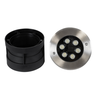 GloboStar® UNDERWATER-JULIA 90567 Υποβρύχιο Χωνευτό Φωτιστικό Σποτ Ειδικό για Σιντριβάνια LED 6W 510lm 15° DC 24V Αδιάβροχο IP68 Φ15 x Υ10.2cm RGBW DMX512 - Ανοξείδωτο Ατσάλι - 3 Years Warranty