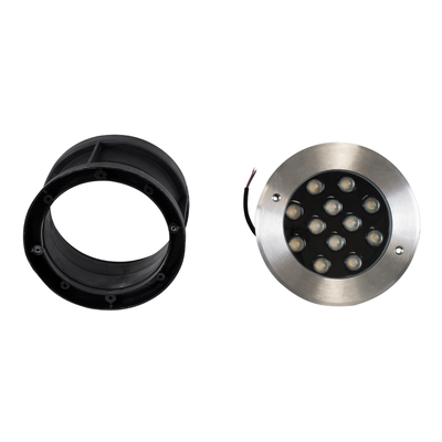 GloboStar® UNDERWATER-JULIA 90569 Υποβρύχιο Χωνευτό Φωτιστικό Σποτ Ειδικό για Σιντριβάνια LED 12W 1140lm 15° DC 24V Αδιάβροχο IP68 Φ18 x Υ11.2cm Φυσικό Λευκό 4500K - Ανοξείδωτο Ατσάλι - 3 Χρόνια Εγγύηση