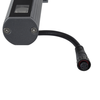 GLOBOSTAR® WASHERPANDA 90578 Μπάρα Φωτισμού Wall Washer LED 18W 1890lm 15° DC 24V Αδιάβροχο IP65 Ultra Θερμό Λευκό 2200K Dimmable - Bridgelux SMD Chip - Γκρι Ανθρακί - Μ100 x Π4 x Υ3.5cm - 3 Χρόνια Εγγύηση