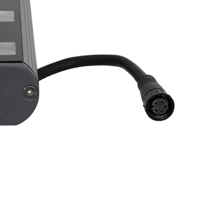 GLOBOSTAR® WASHERPANDA 90585 Μπάρα Φωτισμού Wall Washer LED 36W 3060lm 15° DC 24V Αδιάβροχο IP65 Πολύχρωμο RGBW Dimmable DMX512 - Bridgelux SMD Chip - Γκρι Ανθρακί - Μ100 x Π4 x Υ3.5cm - 3 Χρόνια Εγγύηση