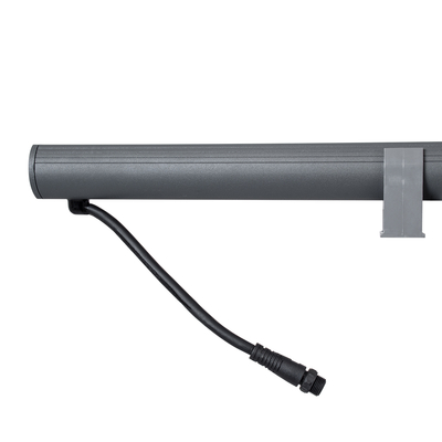 GLOBOSTAR® WASHERPANDA 90585 Μπάρα Φωτισμού Wall Washer LED 36W 3060lm 15° DC 24V Αδιάβροχο IP65 Πολύχρωμο RGBW Dimmable DMX512 - Bridgelux SMD Chip - Γκρι Ανθρακί - Μ100 x Π4 x Υ3.5cm - 3 Χρόνια Εγγύηση