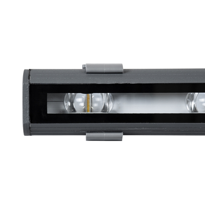 GLOBOSTAR® WINDOWBARI 90587 Φωτιστικό Ανάδειξης Παραθύρων LED 12W 1080lm 8° x 180° DC 24V Αδιάβροχο IP67 Θερμό Λευκό 2700K Dimmable - CREE XPE Chip - Γκρι Ανθρακί - Μ30 x Π4 x Υ3.5cm - 3 Χρόνια Εγγύηση