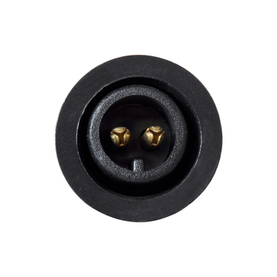 GLOBOSTAR® WWCONNECTOR 90715 2 Pin Σύνδεσμος Τροφοδοσίας για Wall Washers & Προβολείς με Είσοδο 2 x 0.5mm2 & Έξοδο 1 x Αρσενικό Βύσμα Αδιάβροχο IP65 - Μαύρο - Μ21 x Π2 x Υ2cm