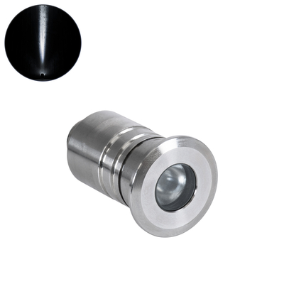 GLOBOSTAR® UNDERWATER-DANI 90412 Υποβρύχιο Χωνευτό Σποτ για Σιντριβάνια/Πισίνες LED 1W 100lm 5° DC 24V Αδιάβροχο IP68 Ψυχρό Λευκό 6000K Dimmable - Ανοξείδωτο Ατσάλι 304 - Φ3 x Υ5cm - Q2.4cm - 3 Χρόνια Εγγύηση
